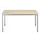 Tafel Vierkant 120x60 Cm Rechthoekig Frame Aluminium Blad Esdoorn