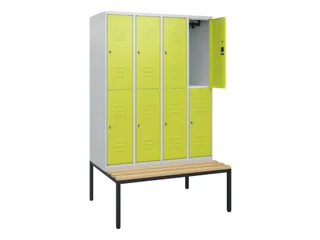 Dubbeldekse dekenkist,HxBxD 1950x1200x815mm,4x2vak.,vak B 300mm - 2