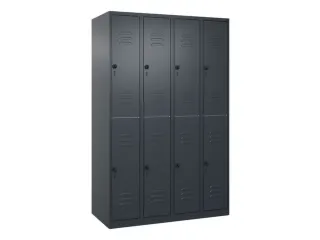 dubbeldekse locker,HxBxD 1850x1200x500mm,4x2vak.,vak B 300mm - 1