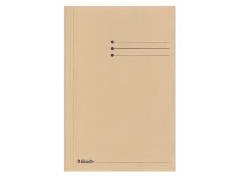 Dossiermap Esselte folio 3 kleppen manilla 275gr gems
