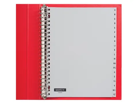 Tabbladen Quantore A4 23-Gaats 20-Delig A-Z Grijs Pp