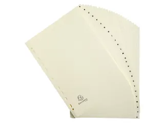 Bedrukte Tabbladen Karton 155g 26-Delig A-z 23-Gaats A4 Ivoor - 6