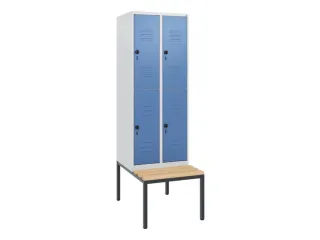 Dubbeldekse dekenkist,HxBxD 1950x600x815mm,2x2vak.,vak B 300mm - 1