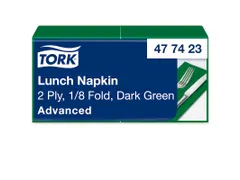 Tork 477423 Lunchservet Advanced Donkergroen 33x33cm