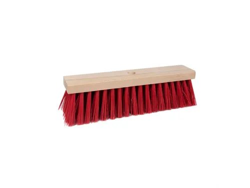 Straatbezem pvc 40x9cm Rood