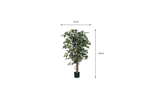 Kunstplant Mica Ficus groen in pot 85x150cm