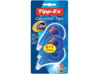 Correctieroller Tipp-ex 4.2mmx12m zijwaarts blister 2+1 gratis