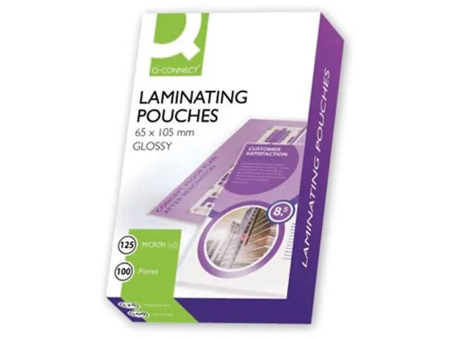 Pochettes De Plastification 2X 125 Microns 65X105Mm 100 Pièces