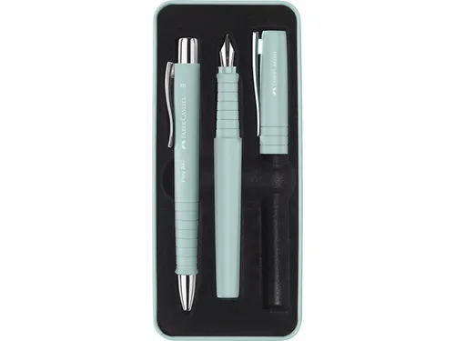 Balpen en Vulpen Faber-Castell Poly Pen in giftbox caribic blue