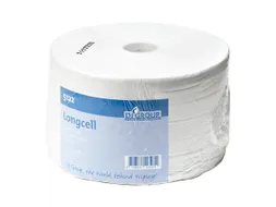 Poetspapier 51220000 Rol 2-laags Longcel Wit