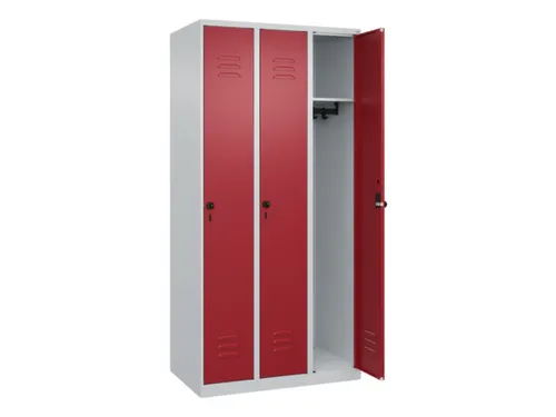 locker,HxBxD 1850x900x500mm,3vak,vak B 300mm,draaigrendel