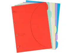 Smartfolder geperforeerde opbergmappen A4 assorti 6 stuks
