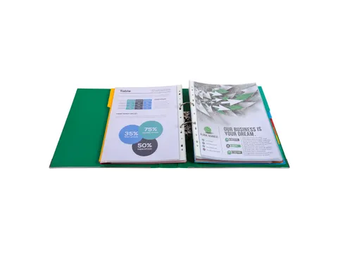 Ordner PP Prem'Touch A4maxi 50mm dogroen