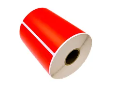 Gekleurde verzendlabels op rol 102x152mm Rood 2800 etiketten