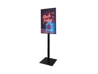 Verlichte Infostandaard LED Slide In A1 Zwart - 1