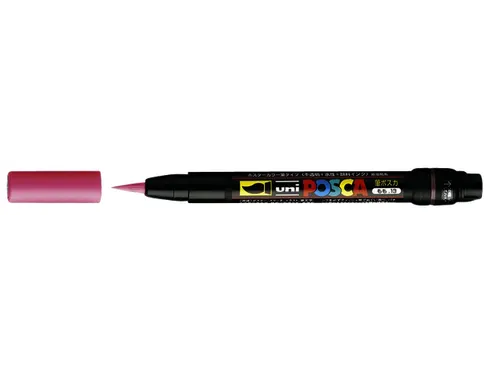 Brushverfstift Posca PCF350 Penseelpunt 1-10mm Rood