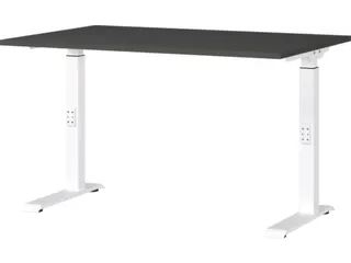 In hoogte verstelbaar bureau,HxBxD 680-910x1200x800mm,blad grafiet - 1