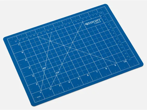 Snijmat Westcott A4 blauw 5-laags 300x220mm, zelfherstellend
