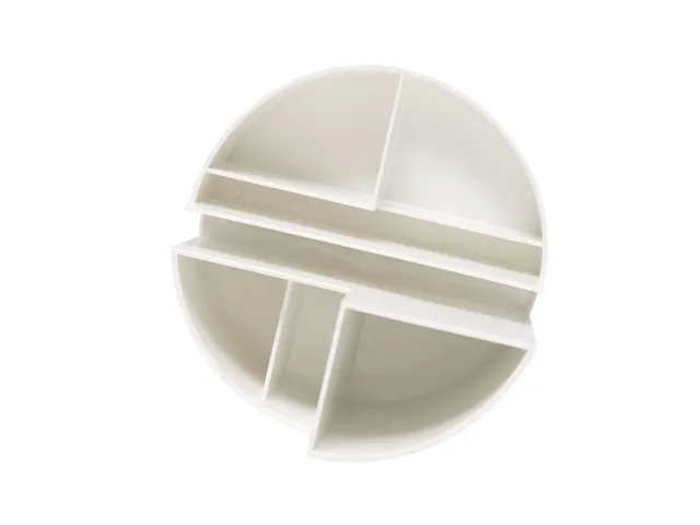 Pennenkoker MAULroundbox Blauwe Engel recycled 6 vaks wit