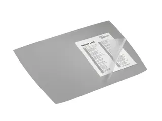 Schrijfonderlegger Artwork 590x470mm Met Transparante Cover PP Grijs - 2