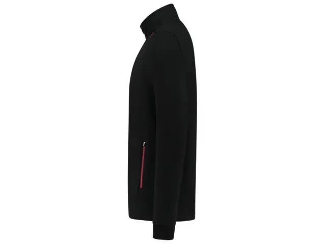 OUTLET Tricorp 302702 Sweatvest Accent Zwart/rood maat XXL