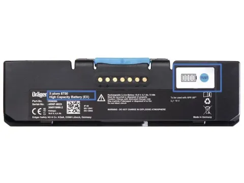 Dräger R59595 long life X-plore 8700 Ex accu, 8 uur, per stuk