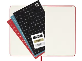 Agenda 2027 Moleskine 12M Weekly 7dag/1pagina pocket hc scarlet red - 7