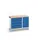montagetafel 980x1300x600mm multiplexblad 5laden kast front RAL5010