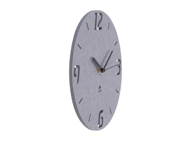 wandklok recycled PET grijs 30 cm.