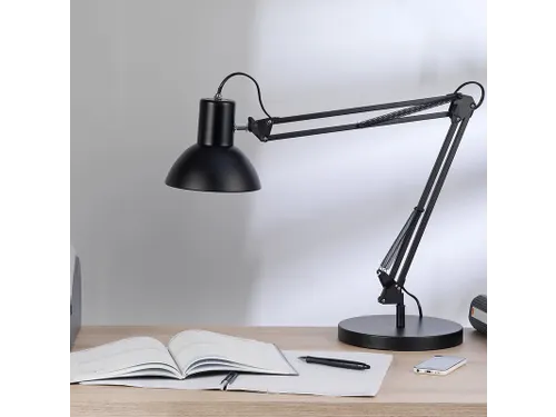 Unilux Success 66 bureaulamp met klem en voet Zwart
