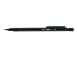 Q-Connect Vulpotlood Zwart met clip en gum + 3x 0,5mm HB stift