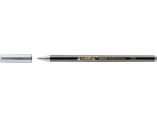 Brushpen edding 1340 metallic zilver