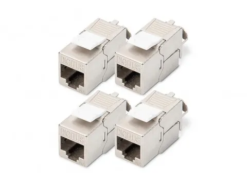 CAT 6A Keystone Module Afgeschermd Gereedschapsloze Aansluiting 4st