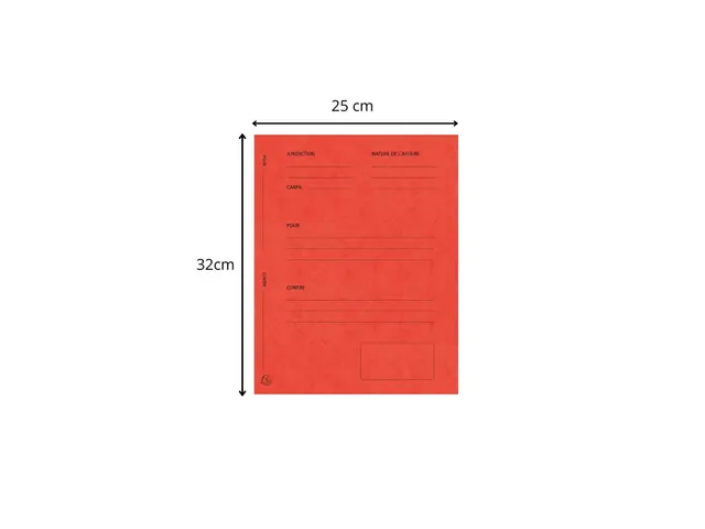 25 pleidooimappen "Voor/tegen" versterkt karton 25x32cm Rood