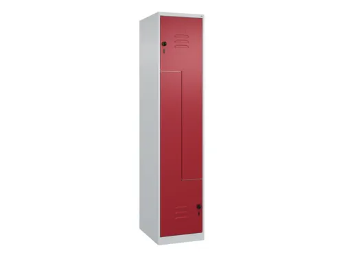 Z-garderobekast,HxBxD 1850x400x500mm,vak B 200/400mm,draaigrendel