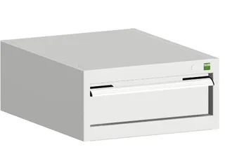 ladekast HxBxD 250x525x650mm 1lade RAL7035 - 1