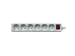 Stekkerdoos BRASQ 6 voudig 3 meter wit