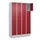 lockerkast,HxBxD 1950x1200x500mm,4x4vakken,vak B 300mm,cil.-slot