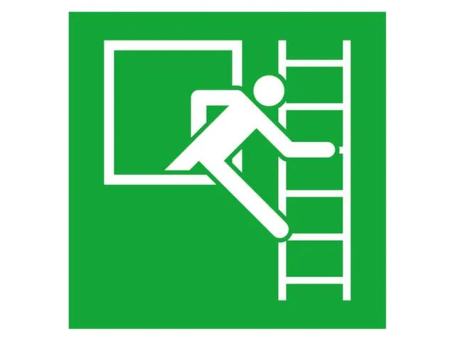 Bord Voor Vluchtroutesignalering,Nooduitgang Rechts,Wandbord,Aluminium