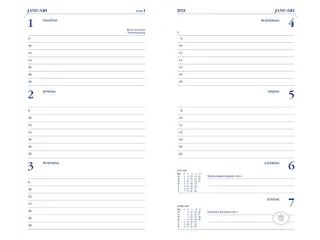 Agenda 2027 Ryam Memoplan 7 Mundior 7dagen/2pagina's bordeaux - 4