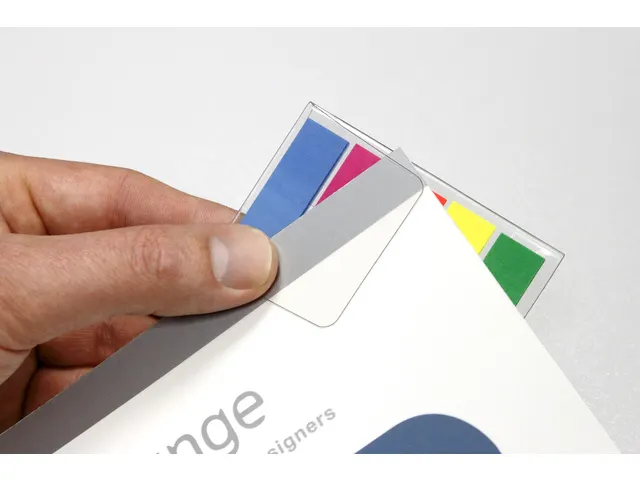 Marque-pages Info flags 12,5x43mm Assorti Blister 5 couleurs