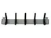 wandkapstok,HxBxD 120x500x100mm,5jashaken,metaal/ABS,grijs