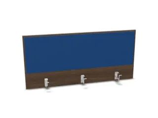 opzetpaneel bureau aanbouw achter NV bruin hickory BN6016-blauw 1200mm - 1