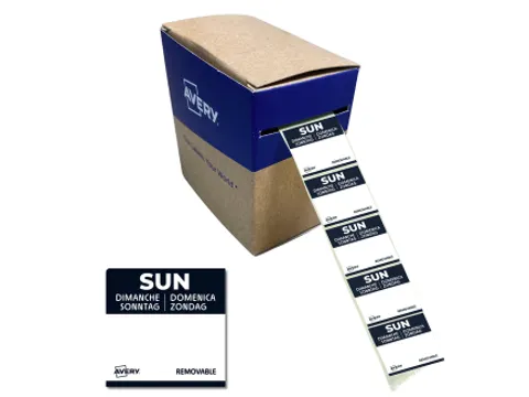 Etiket Avery HACCP zondag zwart 40x56mm 500 stuks