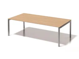 vergadertafel/directiebureau,HxBxD 740x2400x1200mm,rechthoekig