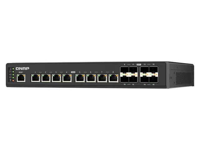 320Gbps, 8x 10GbE BASE-T (RJ45), 8x 10GbE SFP+, 1x 1GbE RJ45, 43.5 x 2