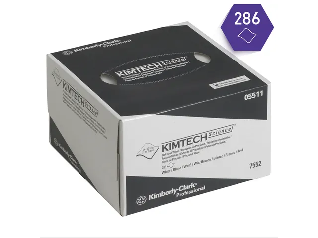 Poetsdoek Kimtech Science 208x112mm 30x286vel dispenserdoos wit 7552