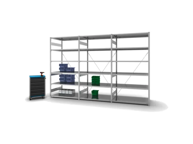 rayonnage modulaire,rayonnage départ,HxlxP 2500x1360x835mm
