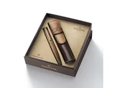 Stylo bille Coffret Sheaffer VFMG9428 Coffee étui en cuir Marron mat