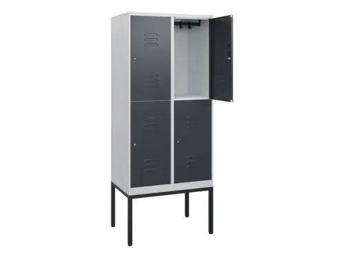 dubbeldekse locker,HxBxD 1950x800x500mm,2x2vak.,vak B 400mm